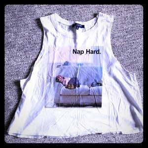 Muscle tee - “nap hard”